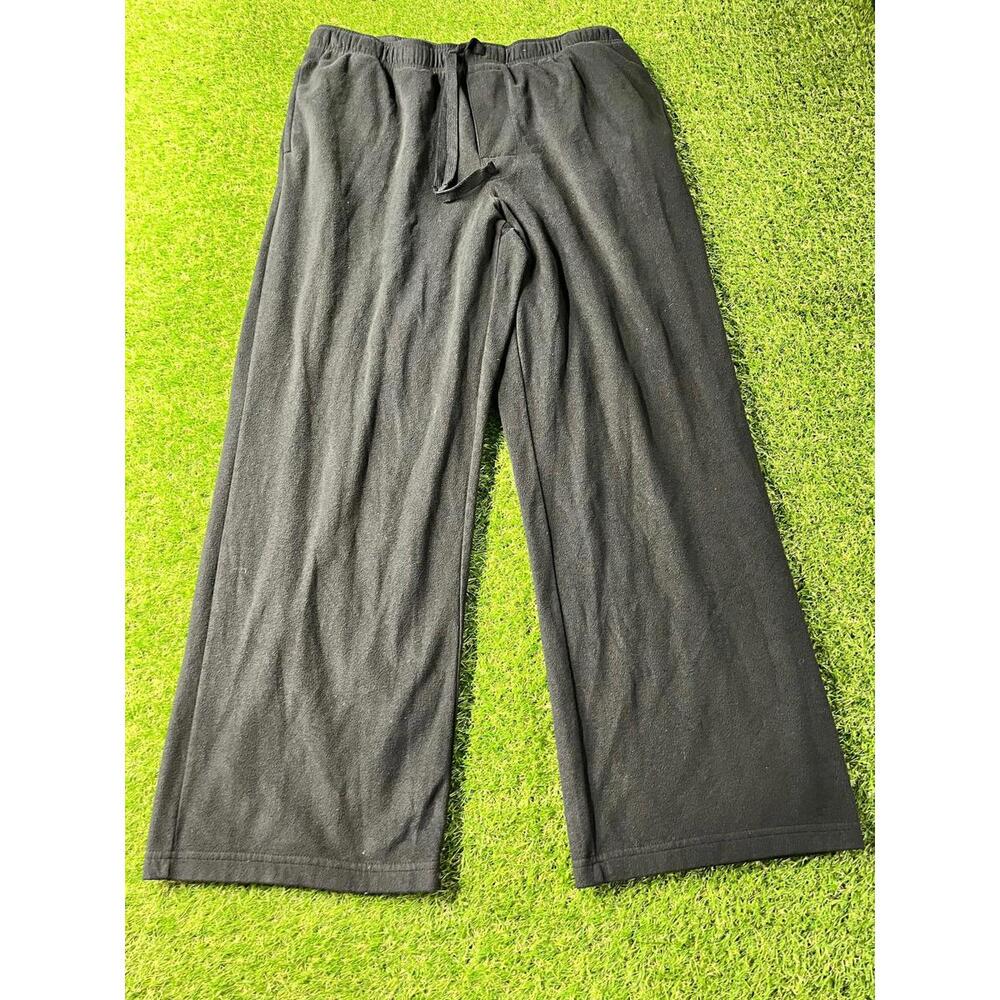 Croft & Barrow Men's Black Fleece Lounge Pants‎ Size Large